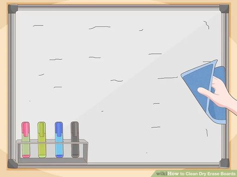 How to Clean Dry Erase Boards: 13 Steps (with Pictures) - wikiHow Clean Dry Erase Board, Dry Erase Boards, Writing Boards, Paint Remover, Dry Cleaners, Nail Polish Remover, Dry Erase Board, Rubbing Alcohol, Baby Wipes