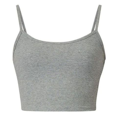 Grey Cropped Cami ❤ liked on Polyvore featuring intimates, camis, gray camisole, cropped camisole, grey cami, cropped cami and grey camisole Shirts Crop Tops, Slim Tank Top, Scoop Neck Crop Top, Shirts Crop, Strappy Crop Top, Grey Crop Top, Strap Crop Top, Strappy Tank Tops, Spaghetti Strap Tank Top