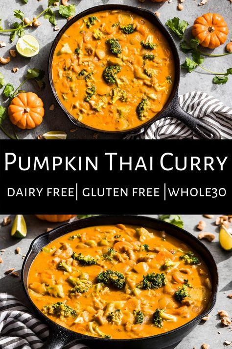 Fall Dinner Recipes Healthy Instant Pot, Pumpkin Indian Recipes, Paleo Indian Food, Veggie Comfort Food, Fall Gluten Free Recipes, Pumpkin Easy Recipes, Easy Dairy Free Meals, Dairy Free Gluten Free Recipes, Paleo Fall Recipes