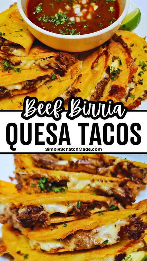 Baked Birria Tacos, Quesbirra Taco, Quick Birria Tacos, Bria Tacos Recipe, Biria Taco Recipes Beef, Quesa Birria Tacos Recipe, Bria Taco Recipe, Bria Tacos, Queso Birria Tacos