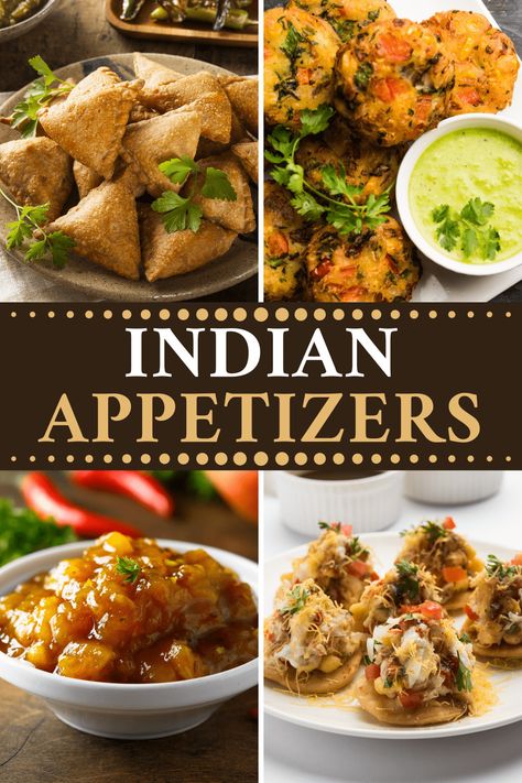 Indian Starter Recipes, Starters For Dinner, Easy Indian Appetizers, Indian Starters, Dinner Party Starters, Veggie Kebabs, Gourmet Appetizers, Mini Appetizers, Indian Appetizers