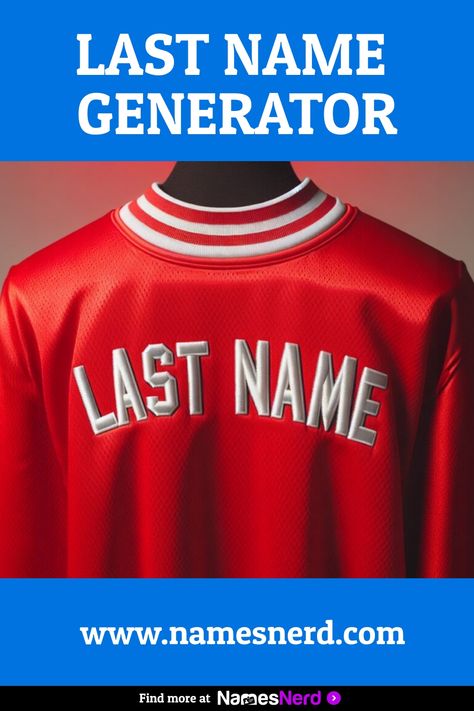 This last name generator combines popular last names from a variety of countries to randomly suggest a great surname.