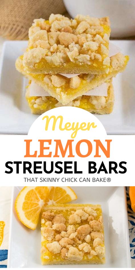 Cookie Crumble Topping, Lemons Recipes, Lemon Bar Cookies, Meyer Lemon Recipes, Streusel Bars, Lemon Recipe, Fruit Bars, Curd Filling, Cookie Crumble