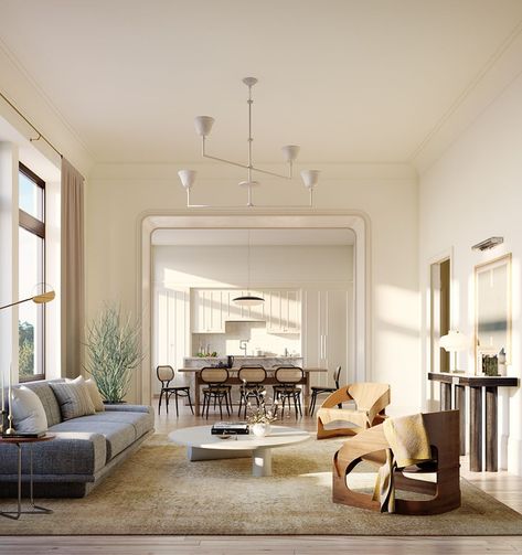 One Prospect Park West | sixty-four carefully curated residences Minimal Homes, Building Office, Residential Development, Prospect Park, Pine Floors, Minimalism Interior, Nyc Apartment, House Room, Renovation Ideas