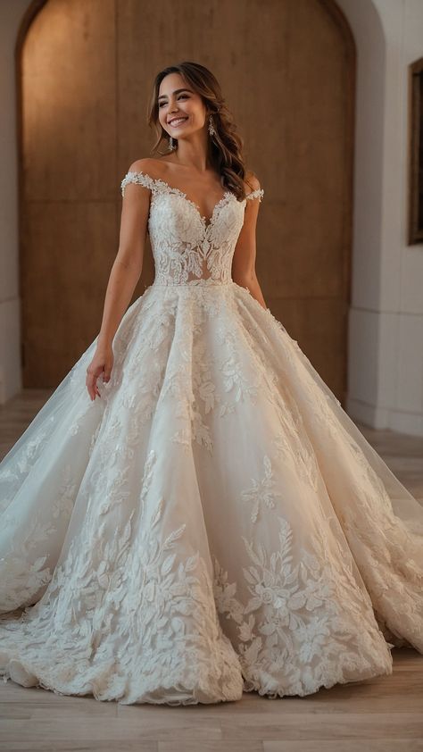 Discover dreamy wedding dress ideas that are romantic elegant vintage and fit for fairy tale princesses From romantic and classy designs to fairy tale fantasy gowns these dresses feature simple and aesthetic details stunning sleeves and glamorous veils Explore the perfect romantic dress for your special day Dreamy Wedding Dress With Sleeves, Dreamy Wedding Dress Romantic Elegant, Dreamy Wedding Dress, Wedding Dress Ideas, Fairy Tale Wedding Dress, Fairytale Fantasies, Fantasy Gowns, Dreamy Dress, Romantic Dress