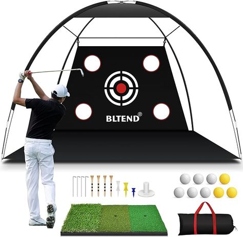 10x7ft golf practice net is large enough to cover any errant shots. The golf net features a large target and 4 target pockets to practice the strength and accuracy of chipping, hitting, driving. Bltend golf hitting net is designed to endure the drive of real golf balls, ideal for backyard, garage, or basement setups. $69.99
https://amzn.to/4eyl4Ij Golf Hitting Net, Hit Training, Golf Practice Net, Backyard Garage, Golf Mats, Golf Net, Golf Practice, Golf Training, Golf Balls