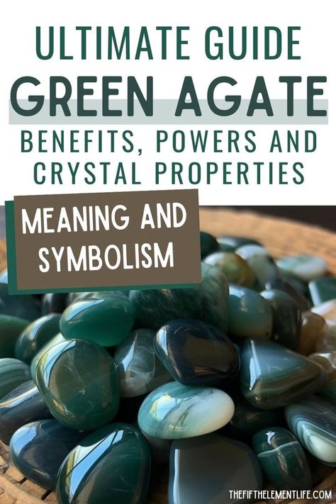 Green Agate Agate Meaning, Teen Witch, Crystal Properties, Crystal Healing Stones, Dendritic Agate, Crystal Meanings, Green Cleaning, Green Agate, Agate Crystal