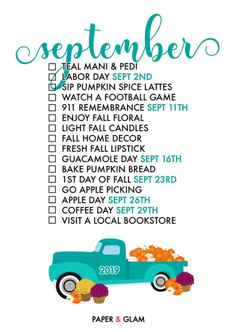 Seasonal Living List, Monthly Checklist, Monthly Celebration, Planners Stickers, Monthly Activities, Seasonal Living, Fall Bucket List, Life List, Bon Weekend