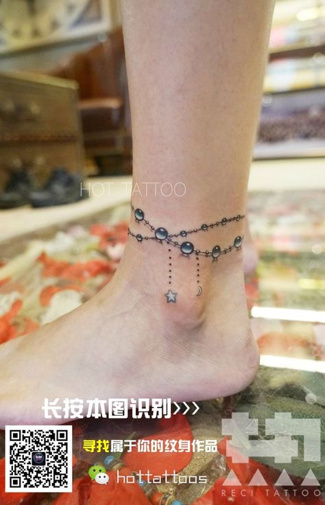 anklets tattoo | Ankle bracelet tattoo, Anklet tattoos, Wrist bracelet tattoo Star Bracelet Tattoo, Charm Anklet Tattoo, Anklet Tattoos For Women, Anklet Tattoo, Charm Bracelet Tattoo, Name Tattoo On Hand, Bracelet Tattoos, Wrist Bracelet Tattoo, Chain Tattoo