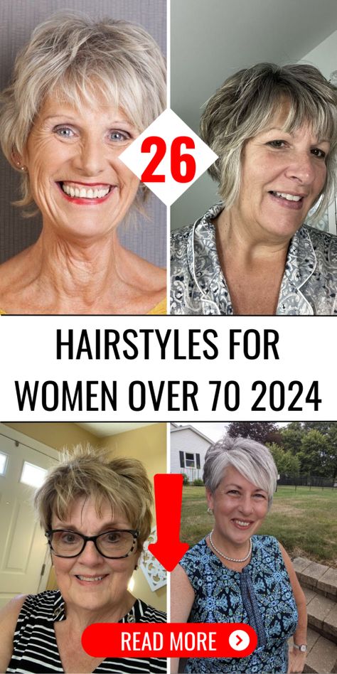 26 Trendsetting Hairstyles for Women Over 70 in 2024 – Embrace Elegance Hair Styles For Women Over 70, 70 Hairstyles, 70 Year Old Women, Short Hair Over 60, Ageless Style, Haircuts With Bangs, Hair Short, Hairstyles For Women, Medium Length Hair Cuts