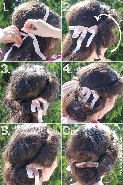 Edwardian Pinless Pompadour Hairstyle Tutorial - Sew Historically 1800s Hairstyles, Historical Hairstyles, Edwardian Hairstyles, Pompadour Hairstyle, Victorian Hairstyles, Hairstyle Tutorial, Penteado Cabelo Curto, Bridesmaid Hairstyles, Retro Hairstyles