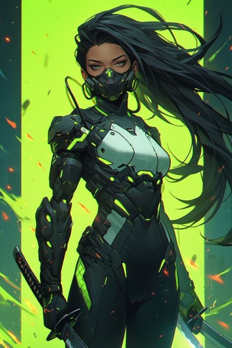 Neon Anime, Cyberpunk Armor, Cyberpunk Female, Cyberpunk Anime, Cyberpunk Character, Superhero Design, Cyberpunk Art, Fantasy Warrior, Female Character Design