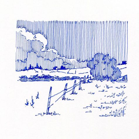 Fountain Pen Drawing, Pen Ink Drawings, Ink Pen Art, Observational Drawing, Pen Art Drawings, Landscape Sketch, My Sketchbook, 수채화 그림, Pen Sketch