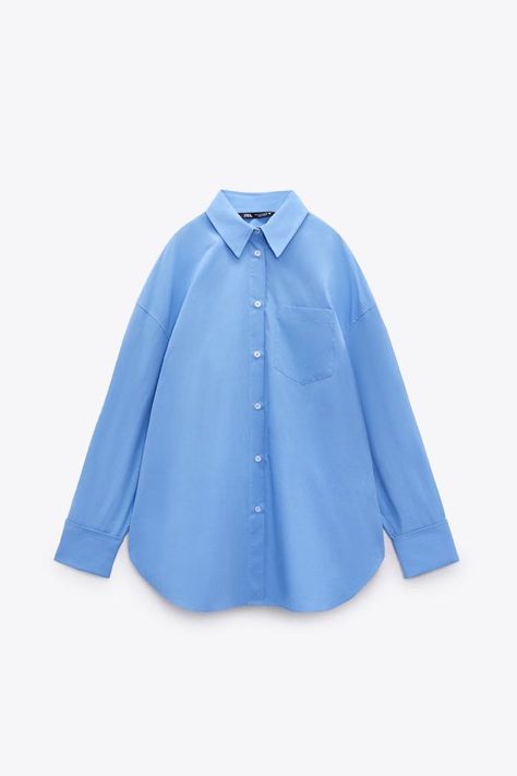 Zara Outlet, Oversized Poplin Shirt, Bandeau One Piece Swimsuit, Trendy Fashion Tops, Classy Dress Outfits, Zara Shirt, Fashionista Clothes, Fashion Capsule, Fashion Line