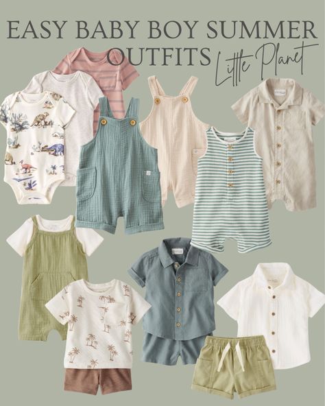 Baby Summer Outfits Boy, Baby Boy Summer Outfits, Baby Boy Spring Outfits, Baby Boy Fashion Summer, Mother Hood, Summer Holiday Essentials, Bjd Clothes, Baby Boy Summer