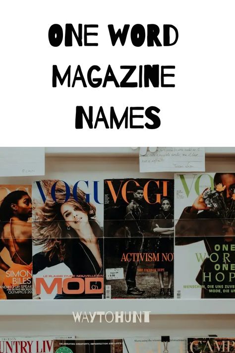 One Word Magazine names Magazine Names Ideas, Magazine Name Ideas, Magazine Names, Magazine Business, Cool Magazine, Business Magazine, Feature Article, Quirky Fashion, Sports Fashion