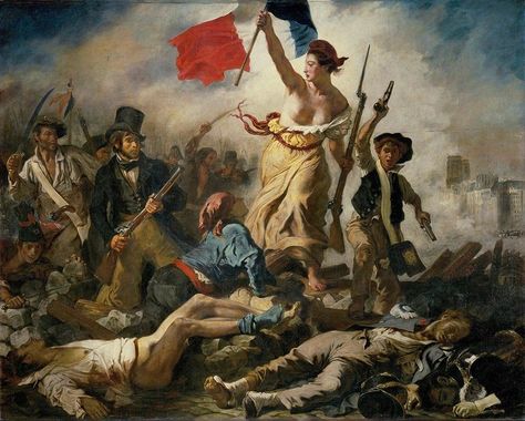 Delacroix Paintings, Romanticism Paintings, Liberty Leading The People, Scandinavian Poster, Eugène Delacroix, Istoria Artei, Jan Van Eyck, Marianne Faithfull, Most Famous Paintings