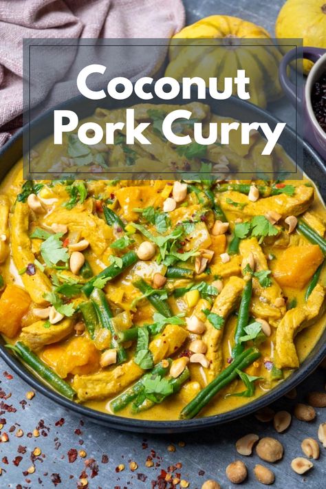 Thai Pork Curry, Coconut Pork, Curry Pork Chops, Pork Fillet Recipes, Coconut Curry Recipes, Boneless Pork Chop Recipes, Comfort Recipes, Pork Curry, Leftover Pork