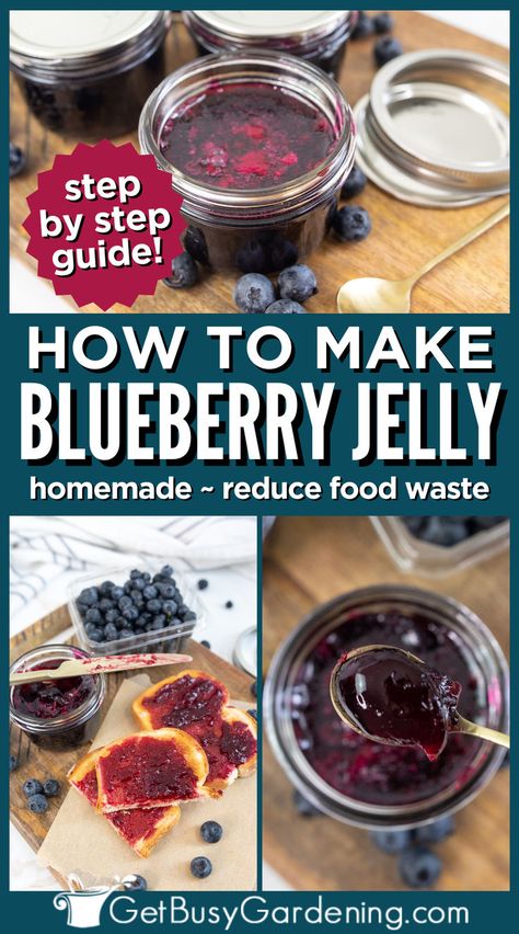 Blueberry Jelly Recipe, Homemade Blueberry Jelly, Cooking Healthy Dinner, Blueberry Jelly, Canning Food Preservation, Jelly Recipe, Favorite Dessert, Jelly Recipes, Homemade Salsa