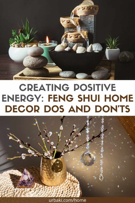 Are you ready to transform your home into a harmonious sanctuary filled with positive energy? Look no further than Feng Shui home decor! In this article, we'll delve into the dos and don'ts of decorating your space using symbolic items and colors to balance and harmonize your environment.rnrnWhether you're a Feng Shui enthusiast or new to the practice, understanding these principles will empower you to make better decisions and create a space that radiates auspicious energy. Join us as we... Feng Shui Bedroom Art, Feng Shui Colors Home, Feng Shui Vision Board, Feng Shui Entryway, Feng Shui Wealth Corner, Feng Shui Bathroom, Feng Shui Colors, Feng Shui Living Room Decor, Room Feng Shui