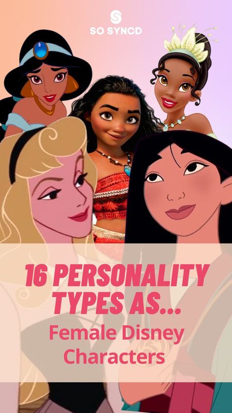 Today we take a look at the 16 personality types as female Disney characters. From our favorite Disney princesses to our least favorite villains, these female Disney characters are all unique in their own way. Some are sweet and caring, while others are brave and independent. No matter what their personality is, each of these characters has inspired people around the world to be whoever they want to be, and who they don’t want to be. Disney Princess Traits, Istj Personality Characters, Mbti Personality Characters, 16 Personalities Characters, Personality Types Characters, Female Cartoon Characters Disney, Istj Female, Istj Characters, Mbti Stereotypes