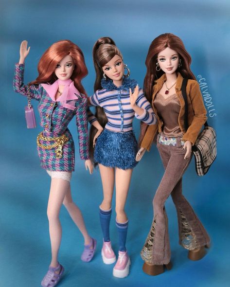 Cool Barbie Dolls, Barbie Outfits For Dolls, Custom Barbie Dolls, Barbie Restyle, Cute Barbie Dolls, Barbie Dolls Outfits, Different Barbies, Barbie Doll Aesthetic, Barbie Looks Dolls