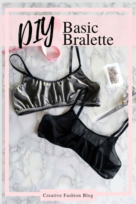 10 Best DIY Bralette Patterns (Free PDF) - Its Overflowing Non Stretch Fabric Patterns, Free Bralette Sewing Pattern, Diy Lingerie Easy, Easy Clothes To Sew For Beginners, Sewing Bralette, Easy Sewing Clothes, Bralet Pattern, Beginner Sewing Projects Clothes, Diy Bra Pattern