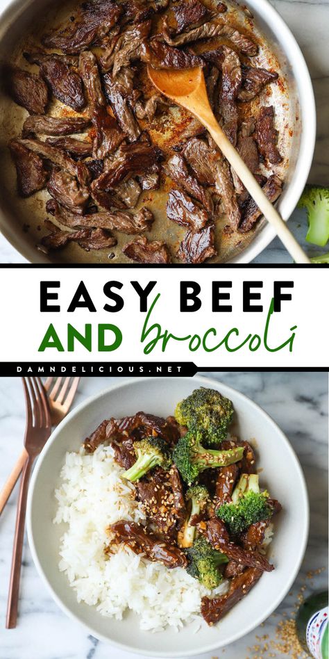 This quick and easy beef and broccoli is the BEST! Not only is this beef and broccoli stir fry a delicious home-cooked meal, but it is also healthier than takeout. Ready in 15 minutes from start to finish, it's a perfect weeknight dinner recipe, too! Dinner Recipes Red Meat, Best Beef And Broccoli, Easy Beef And Broccoli, Better Than Takeout, Healthy Beef, Beef And Broccoli, Broccoli Recipe, Losing 40 Pounds, Country Cook