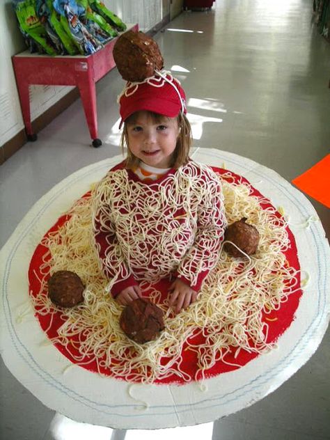 Meatball Costume, Halloween Costume For Kids, Food Costumes, Diy Halloween Costumes For Kids, Homemade Halloween Costumes, Costume For Kids, Diy Halloween Costumes Easy, Diy Halloween Costume, Homemade Halloween