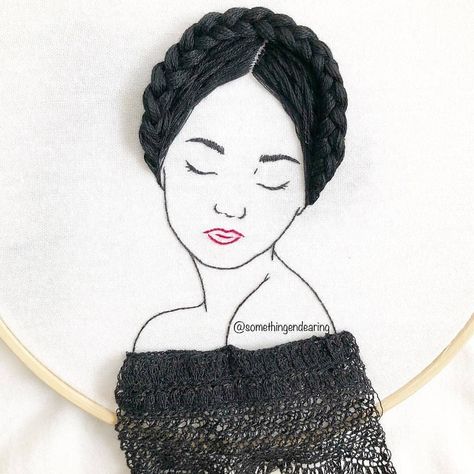 Embroidery Hoop Art Diy, Hand Embroidery Projects, Creative Embroidery, 자수 디자인, Hand Embroidery Art, Hand Embroidery Stitches, Embroidery Hoop Art, Needle Art, Hand Embroidery Patterns