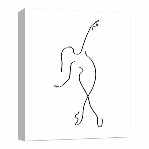 Coat Embellishment, Ballet Tattoos, Dancer Tattoo, Dance Tattoo, Dancing Drawings, Minimalist Drawing, Drawings Ideas, Human Figure Drawing, Decorative Wall Art