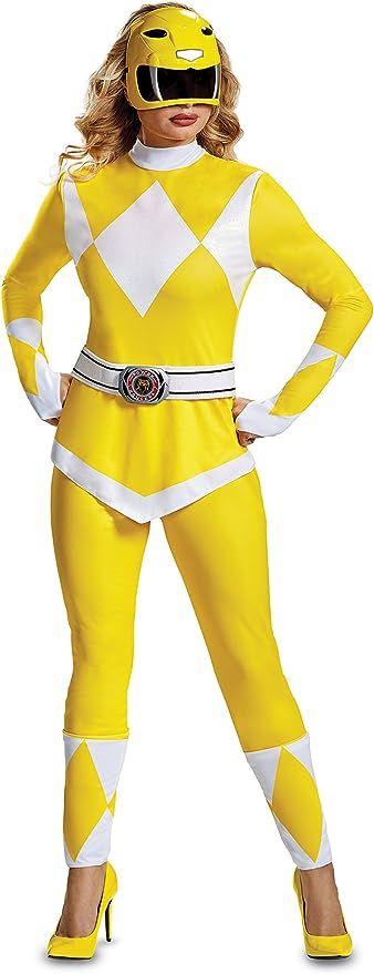 Power Rangers Yellow Ranger, Power Rangers Yellow, Trini Kwan, Ranger Costume, Yellow Ranger, Power Rangers Costume, 90s Costume, Mighty Morphin Power Rangers, Power Ranger