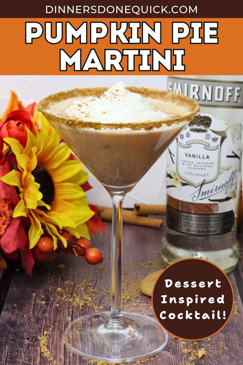 Enjoy this creamy Pumpkin Pie Martini, a perfect dessert-inspired cocktail for fall! Made with vanilla vodka, RumChata, pumpkin puree, and a sprinkle of pumpkin pie spice, this festive drink is like sipping on your favorite pie in a glass. Whether you're hosting a Halloween party, Thanksgiving dinner, or cozying up with friends, this Pumpkin Pie Martini will be the hit of your fall celebrations. Cheers! #PumpkinPieMartini #FallCocktails #ThanksgivingDrinks #PumpkinSpice #DessertCocktail Drinks With Pumpkin Puree, Rumchata Pumpkin Pie Martini, Pumpkin Pie Martini Rum Chata, Pumpkin Pie Drinks Alcohol, Pumpkin Martini Recipe Vanilla Vodka, Boozy Thanksgiving Drinks, Pumpkin Pie Cocktail, Pumpkin Spice Martini Recipe, Pumpkin Coquito Recipe