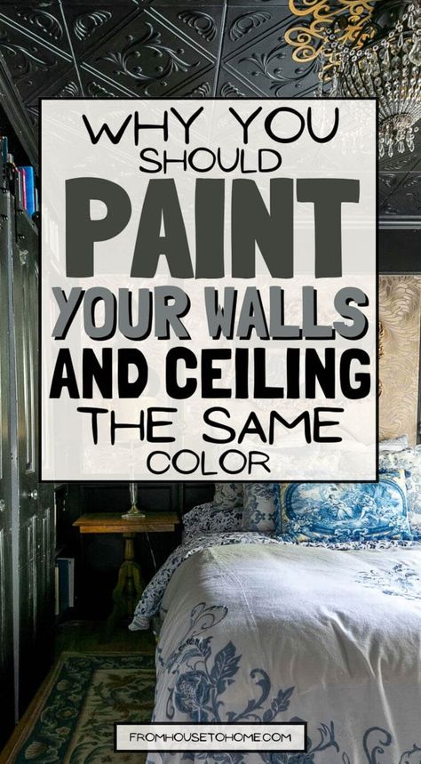 Paint Ceiling Same As Walls Bedroom, Painting Room With Angled Ceiling, Walls And Ceiling Painted All One Color, Painting Ceiling Same Color As Walls Living Room, Bedroom Wall And Ceiling Same Color, Painting Wall And Ceiling Same Color, Should You Paint Ceiling Same As Walls, Should You Paint Walls And Trim The Same Color, Painted Walls And Ceiling Same Color