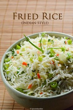 Indian style Fried Rice More Fried Rice Recipe Indian, Masala Rice, Peas Rice, Green Lentil, Rice Flakes, Recipe Spinach, Fried Rice Recipe Easy, Cheese Whiz, Green Gram