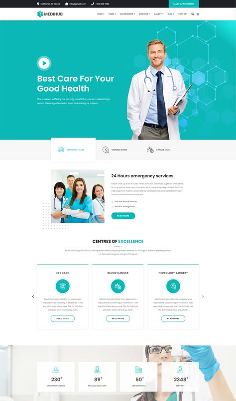 Medical & Health HTML Website Template Telemedicine Website Design, Doctor Website Design, Health Website Design, Elementor Templates, Hospital Website, Infographic Website, Health Websites, Insurance Website, Medical Websites