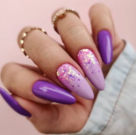 Summer 2024 Purple Nail Designs: From Light Pastels to Dark Monochromatic Art Lilac Nails, Purple Nail Designs, Lavender Nails, Trendy Nail Art Designs, Trendy Nail Art, Chic Nails, Nail Color, Purple Nails, Gorgeous Nails