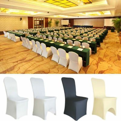 Top Rated 100 Universal Chair Covers Stretch Spandex for Wedding Party Banquet Hotel Decor, HOME & DECOR Roman Pillars, Flower Pedestal, Black Chair Covers, Stables Wedding, Chair Covers Party, Photo Booth Backdrop Wedding, Wedding Ceiling, Rose Petals Wedding, Party Chairs