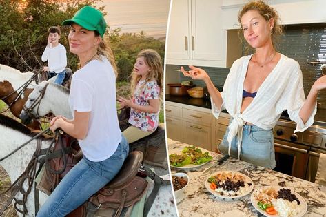 Breaking down Gisele Bündchen’s diet and exercise routine — including the one food she’ll never eat Gisele Bundchen Diet, Celebrity Eating, Supermodel Diet, Gisele Bundchen Hair, Gisele Bundchen Style, Gisele Bundchen Body, Good Karma My Aesthetic, Gisele B, Popular Diets