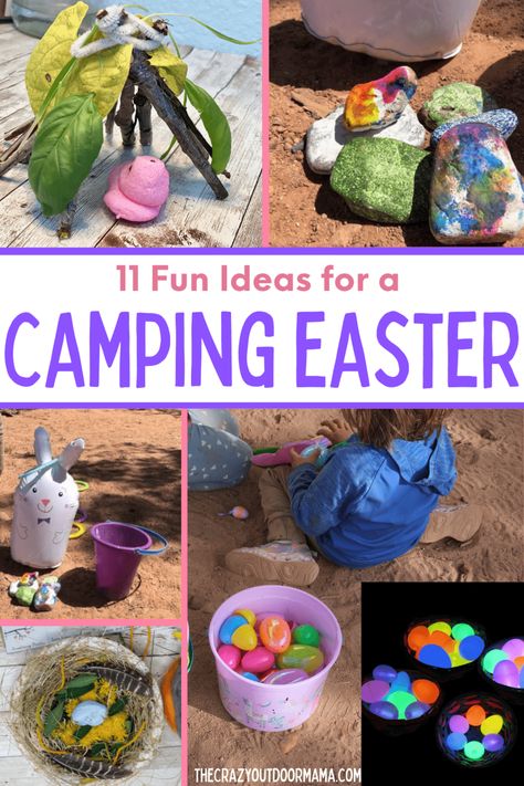 Easter Camping Food, Easter Camping Ideas, Easter Camping, Camping Diy Projects, Easter Outdoor, Camping Activities For Kids, Easter Lunch, Easter Activities For Kids, Easter Hunt