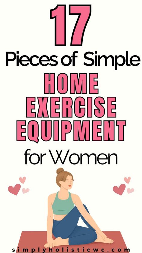 Home Exercise Equipment for Beginners. Woman exercising Basic Gym Equipment At Home, Home Gym Equipment Must Have, No Gym Workout At Home, Workout Programs At Home, Basic Home Gym, Small Space Workout, Simple Exercises At Home, Gym Design Home, Small Space Home Gym