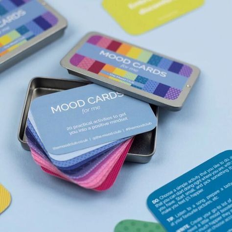 Our Mood Cards - £12.50 The Mood Club Mood Card, Conversation Cards, New Habits, Time For Yourself, Boost Your Mood, Emotional Awareness, Positive Habits, Positive Attitude, Positive Mindset