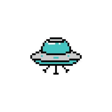 Space Pixel Art Easy, Cute Pixel Icons For Apps, Ufo Pixel Art, Pixel Art Cartoon, Pixel Painting, Alien Vector, Pixel Icons, Mars Planet, Retro Vector Illustration