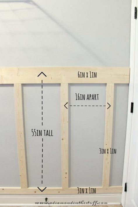 Laundry Room Board and Batten | A Diamond in the Stuff | Bloglovin’ Laundry Room Board And Batten, Basement Laundry Room, Board And Batten Wall, Casa Vintage, Board And Batten, Laundry Room Design, Room Remodeling, Room Board, Wainscoting