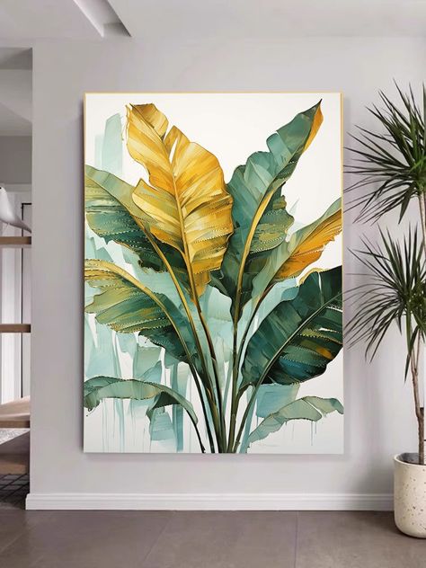 ❤ This is banana leaves digital wall art, you can print it at any size for your wall decor with less price. ❤ Feature: it will look great on your wall decor, you can print at any size. ❤Please note: There is no physical item will be shipped to you and also there is no frame. There is only instant file.  ❤What you will get: 1 High-Resolution file. Your file can be downloaded after payment is confirmed. Watercolor Banana Tree, Painted Banana Leaves, Plant Leaf Painting, Banana Leaves Painting, Banana Leaf Painting, Leaf Art Painting, Green Leaves Painting, Painting Of Leaves, Plant Art Painting