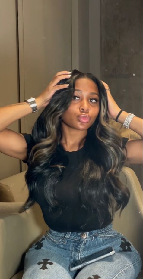 Balayage Techniques, Sew In Hairstyles, Quick Weave Hairstyles, Brown Balayage, Quick Weave, Hair Laid, Dope Hairstyles, Hair Life, Hair Inspiration Color