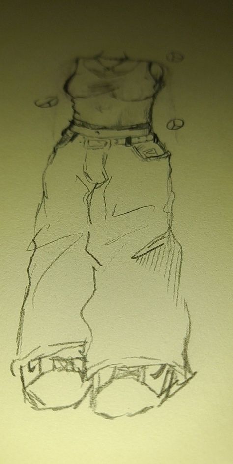 How To Draw Baggy Clothes Sketch, Baggy Pants Drawing Tutorial, Cartoon Pants Drawing, Graffiti Style Art People, How To Draw Baggy Pants Tutorial, How To Draw Pants Tutorial, Pants Sketch Drawing, Baggy Pants Reference, Baggy Drawing