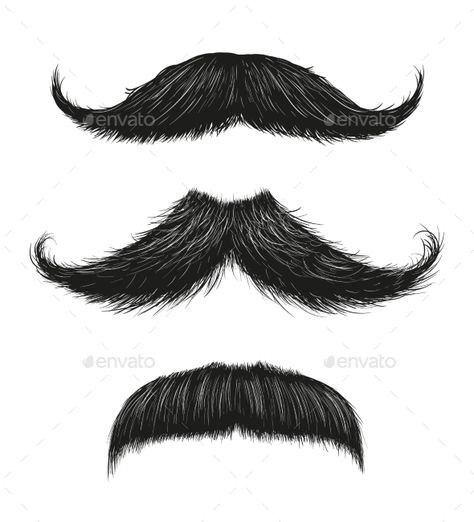 Mustache Drawing, Hairstyle Illustration, Mustache Tattoo, Facial Hair Styles, Cool Mustaches, Photoshop Hair, Pencil Portrait Drawing, Mustache Styles, Mustache Men