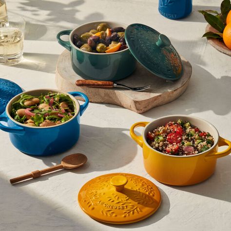 Le Creuset Colors, Microwave Dimensions, The Olive Branch, Le Creuset Cookware, Enameled Cast Iron Cookware, Le Creuset Stoneware, Coffee And Espresso Maker, Keep Food Warm, Edible Food