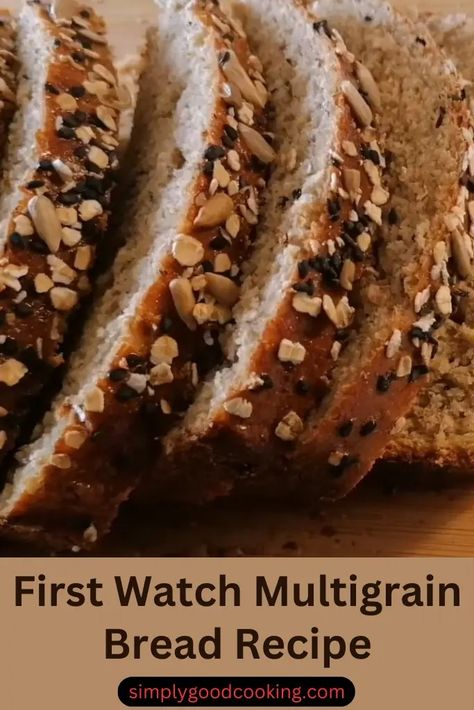 First Watch Multigrain Bread Recipe - Simply Good Cooking Nutty Bread Recipe, Multigrain Bread Recipe, Bread Dumplings, Oven Bread, Multigrain Bread, Dutch Oven Bread, Homemade Bread Recipes Easy, Homemade Pantry, Ancient Recipes